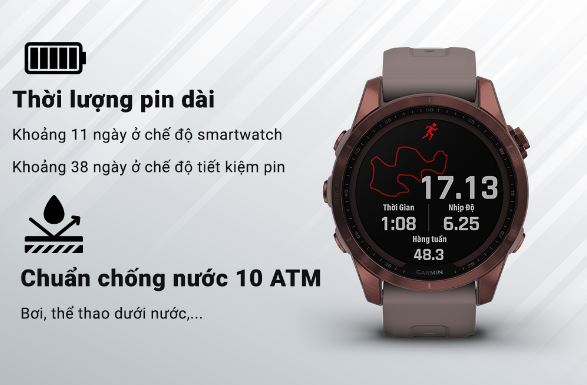 Tính năng đồng hồ Garmin 7S Sapphire