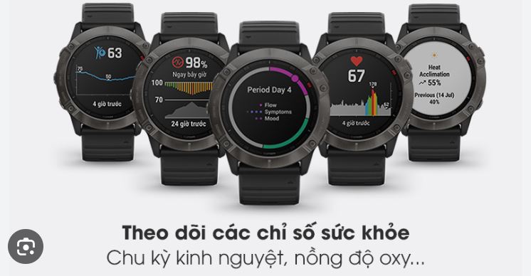 Các mẫu đồng hồ Garmin Fenix 6 Sapphire