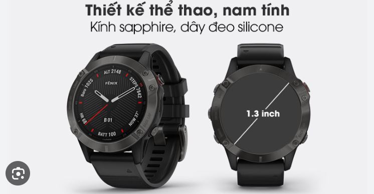 Thiết kế Garmin Fenix 6 Sapphire