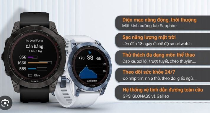 Tính năng đồng hồ Garmin Fenix 7 Sapphire