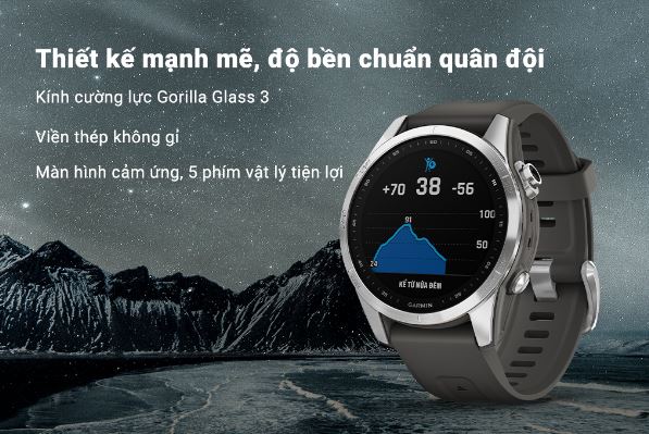 Thiết kế Đồng hồ Garmin Fenix 7S