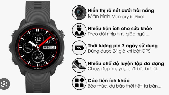 Tính năng Đồng hồ Garmin Forerunner 245