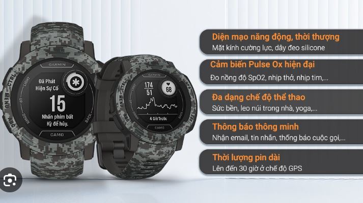 Tính năng Đồng hồ Garmin Instinct 2