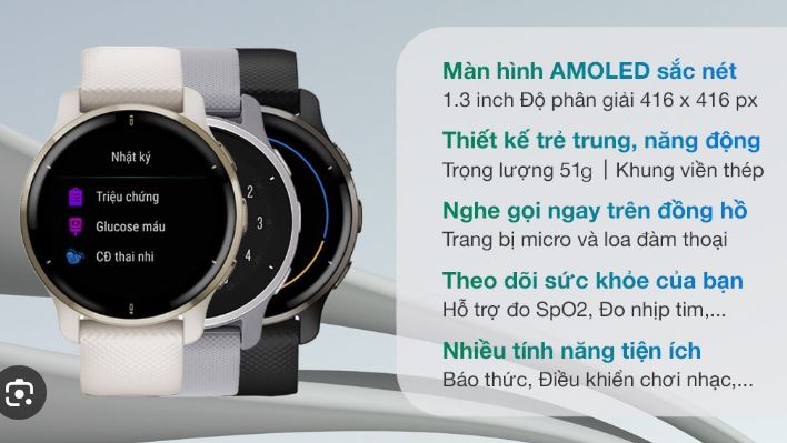 Tính năng Đồng hồ Garmin Venu 2 Plus