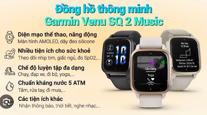 Tính năng Garmin Venu SQ2