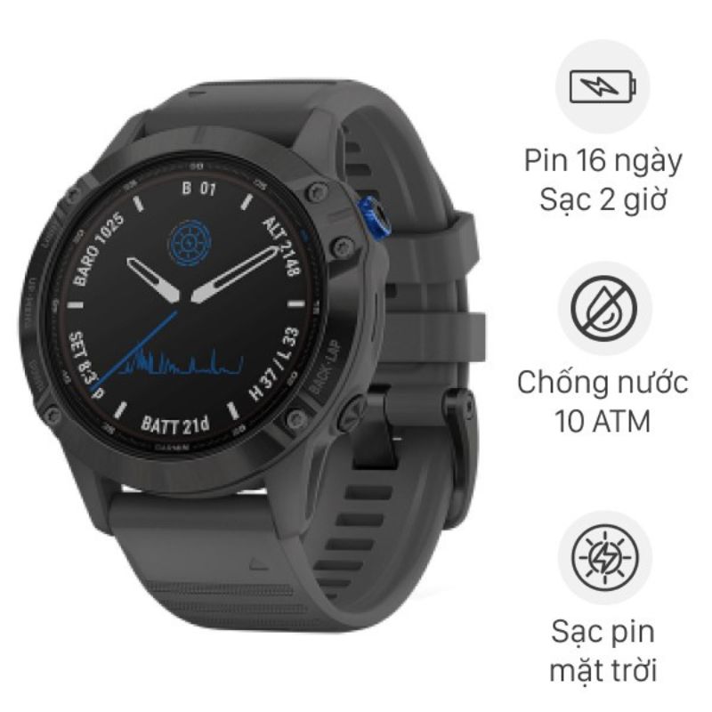 Đồng hồ Garmin Fenix 6 Pro Solar